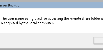 Fix lỗi The user name being used for accessing the remote share folder is not recognized by the local computer