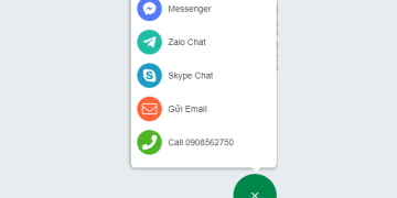 Tổng hợp các loại nút liên hệ cho blogspot