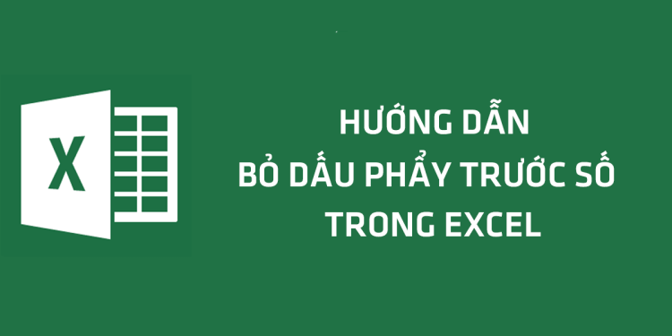 loại bỏ dấy nháy sau số trong excel